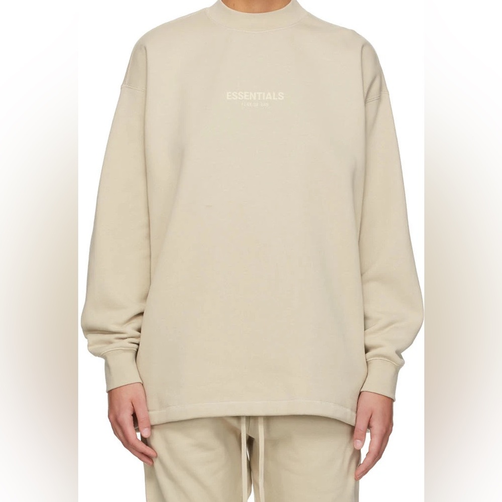 Essential oatmeal color hoodie (unisex)